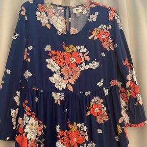 Old Navy Floral‎ Long Sleeve Dress, size M